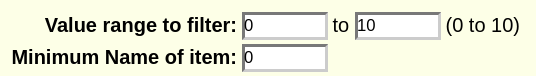 Browser display of bigBed tracks with numerical range filter controls